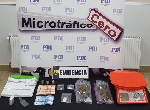 PDI desbarató punto de microtráfico en San Carlos