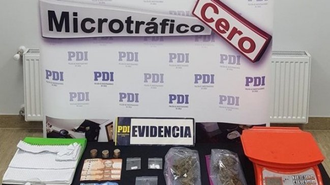 PDI desbarató punto de microtráfico en San Carlos