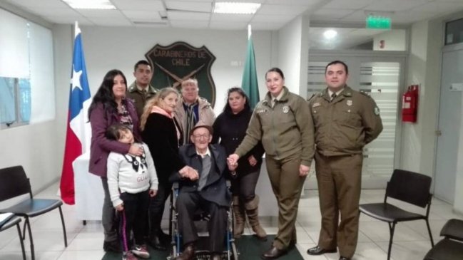 Anciano se reencontró con su hija después de 40 años en Bulnes