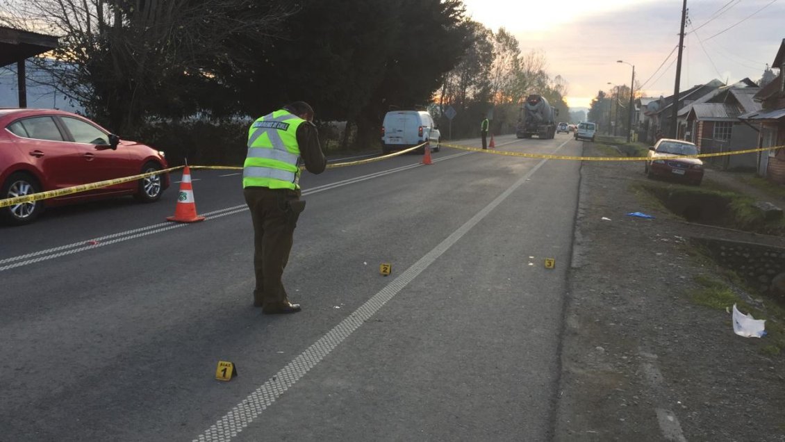 Niña de ocho años falleció tras atropello en la Región de Los Ríos