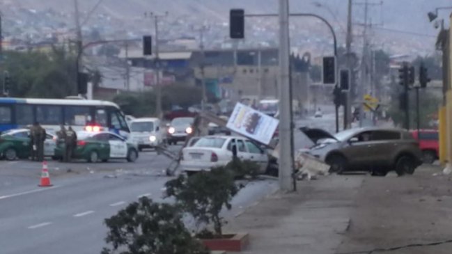 Accidente de tránsito dejó 5.000 hogares sin energía eléctrica en Antofagasta