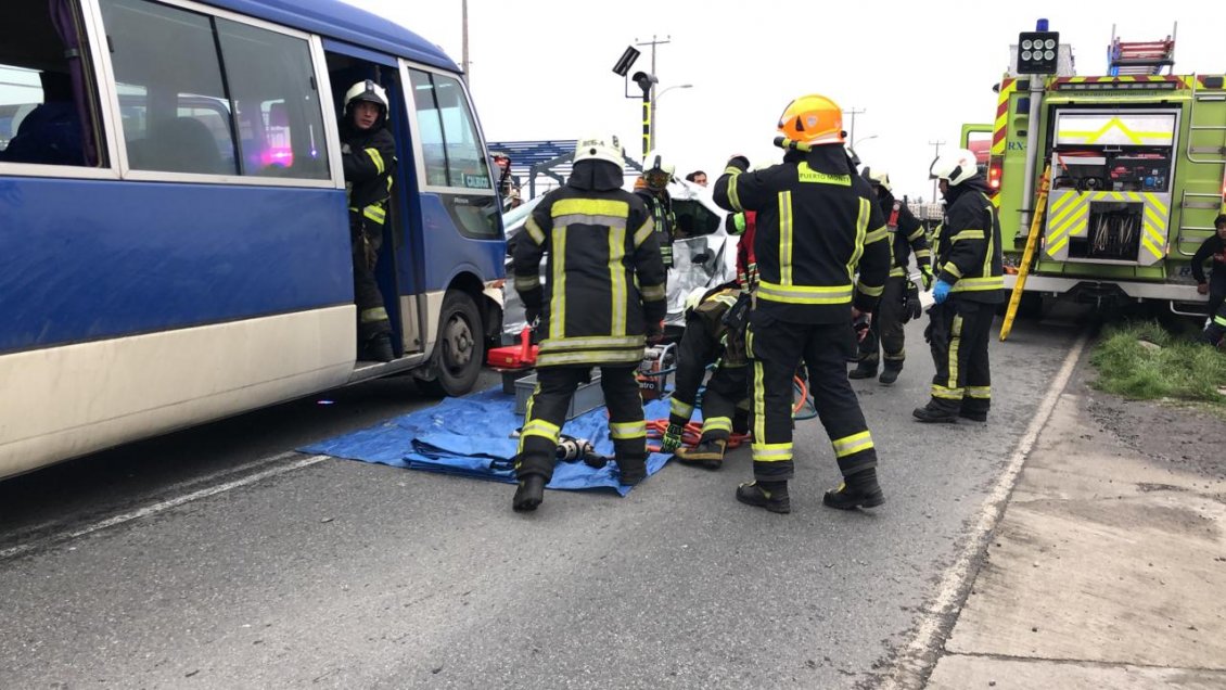Colisión dejó a cuatro personas lesionadas en Puerto Montt