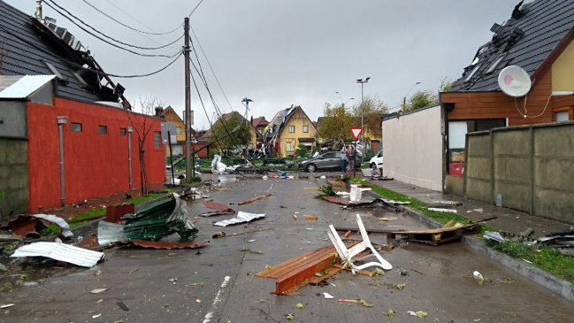 Las recomendaciones de la Onemi en caso de tromba o tornado