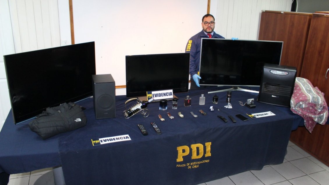 PDI recuperó especies avaluadas en más de tres millones de pesos tras robo en Chillán