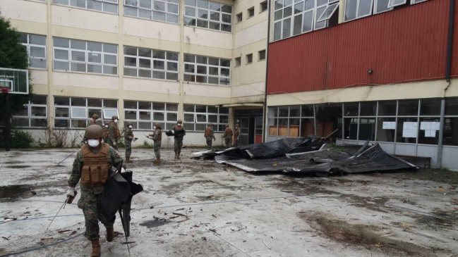 Liceo de Niñas de Concepción retomará clases pese a daños provocados por la tromba