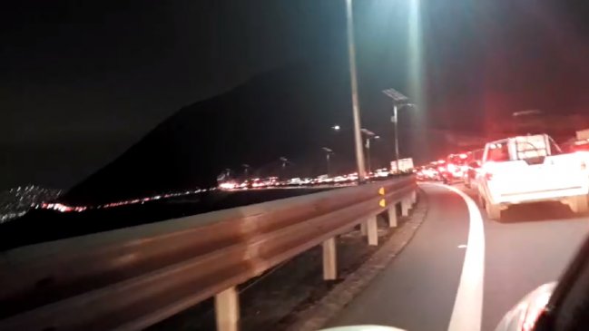 Colisión por alcance provocó extenso taco en la ruta Iquique y Alto Hospicio