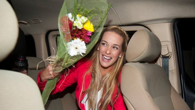 Lilian Tintori y su hija llegaron a España