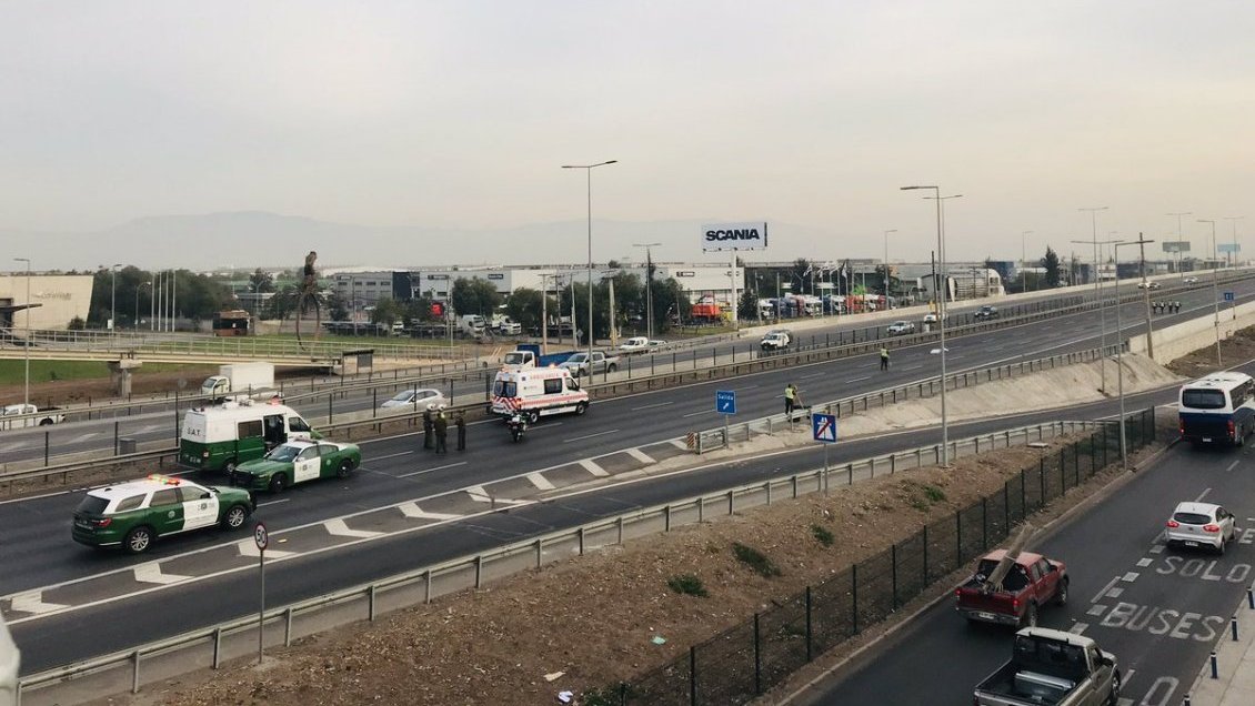 Una persona falleció atropellada por varios vehículos en la Ruta 5 Norte