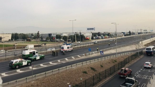 Una persona falleció atropellada por varios vehículos en la Ruta 5 Norte