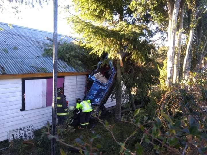 Automovilista perdió la vida en violento accidente en ruta con hielo en la calzada