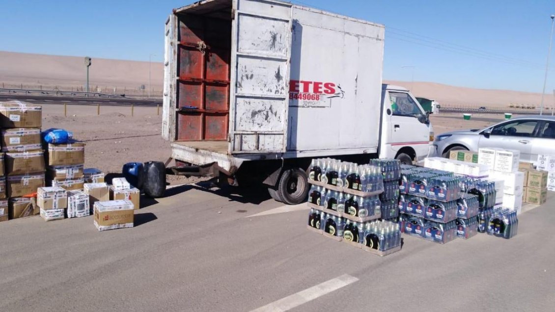 Antofagasta: Dos detenidos deja millonario robo a camiones en la Ruta 5 Norte
