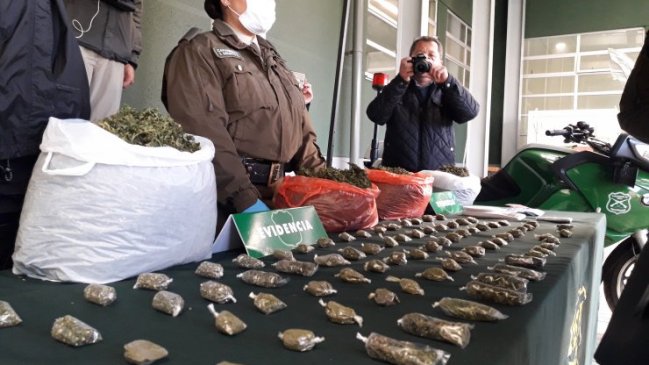 Detienen a traficante y decomisan más de cinco kilos de marihuana en Chillán