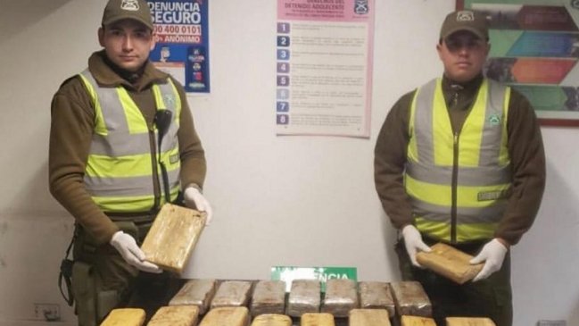 Carabineros encontró cargamento de droga abandonado en plena Ruta 5