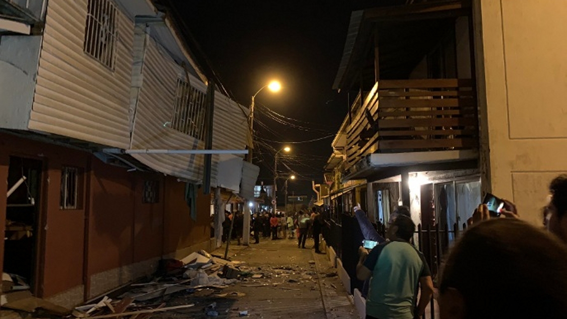 Una adulta mayor resultó herida tras explosión en Viña del Mar