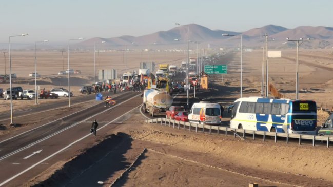 Comunidades bloquearon la Ruta 5 Norte en Tarapacá en rechazo a la consulta indígena