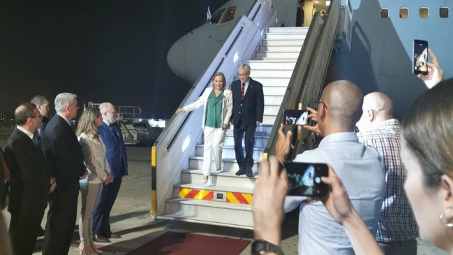 Piñera arribó a Israel para iniciar su gira por Medio Oriente