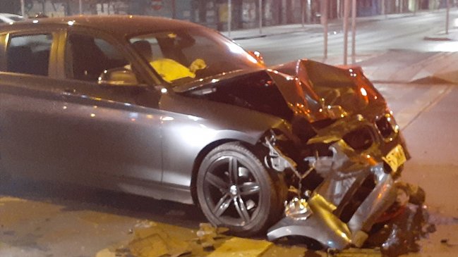 Conductor alcoholizado protagonizó colisión en Santiago