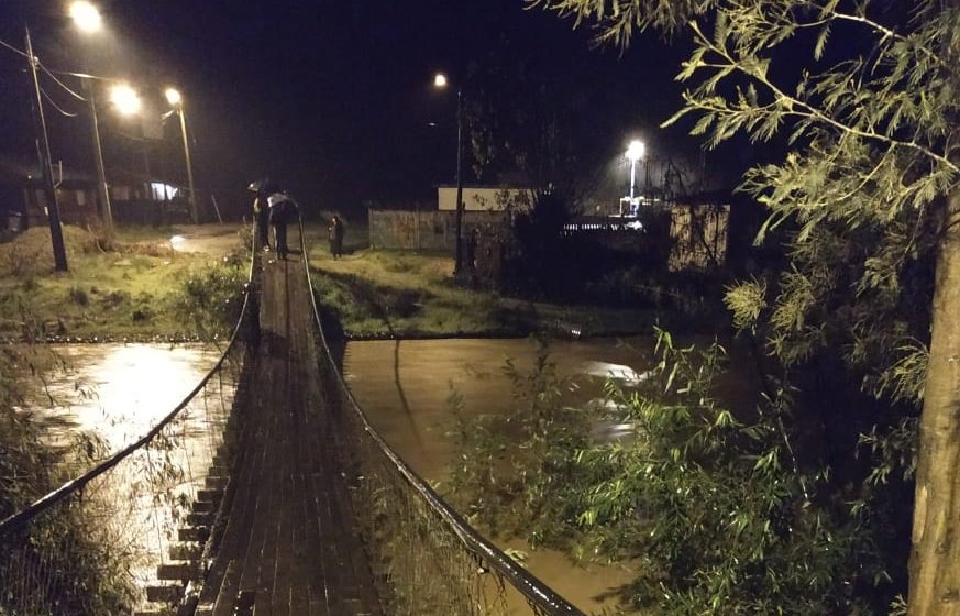 Desborde de río, anegamientos y albergados en Coelemu