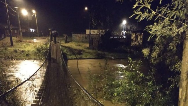 Desborde de río, anegamientos y albergados en Coelemu