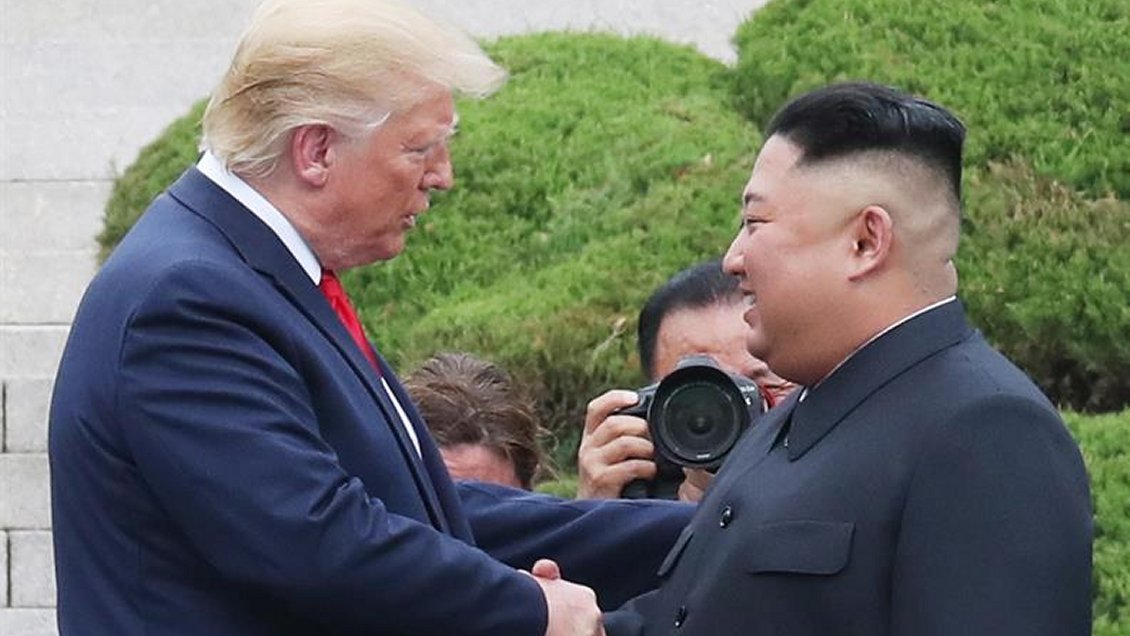 Trump se reunió con Kim y se convirtió en el primer presidente de EEUU en pisar territorio norcoreano