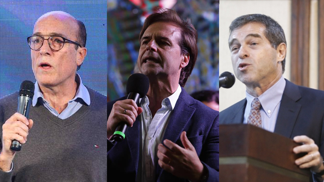 Martínez, Lacalle y Talvi serán los candidatos en las elecciones presidenciales de Uruguay