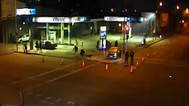 Choque de dos vehículos dejó cinco lesionados en el centro de Santiago