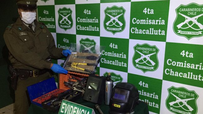 Sujeto fue detenido acusado de robar herramientas desde el Club Croata de Arica
