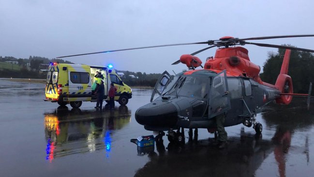 Quellón: Lancha naufragó en medio de temporal en boca del golfo del Guafo