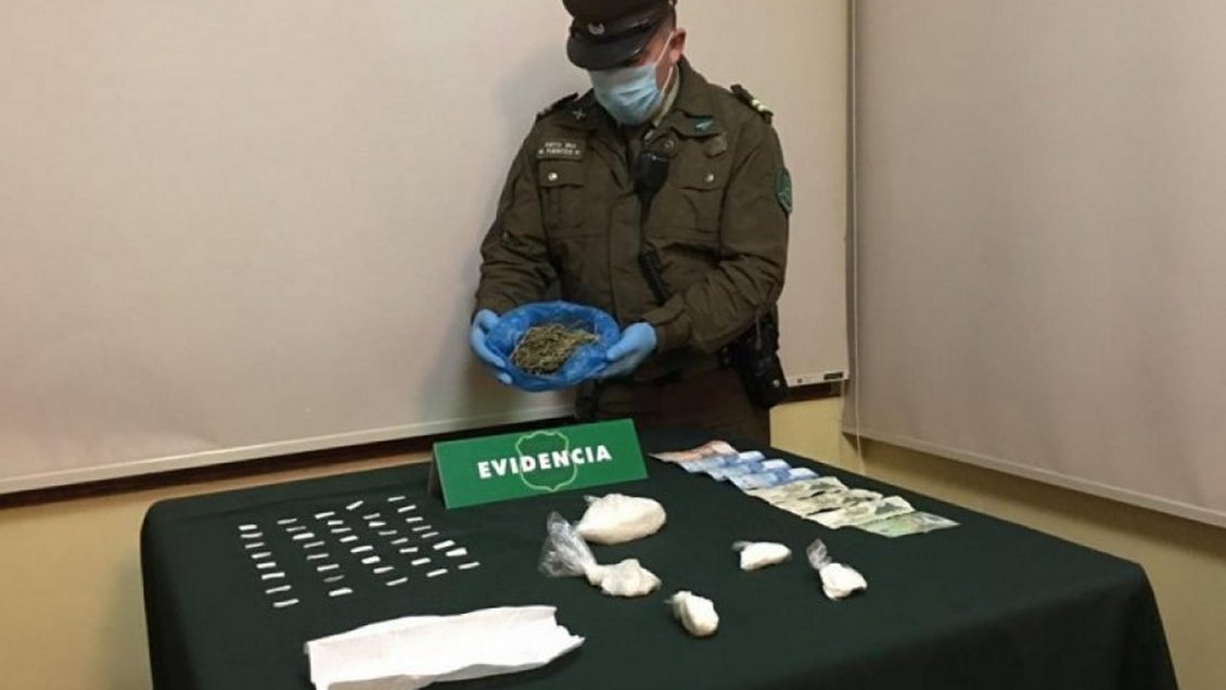 Carabineros decomisó más de tres mil dosis de pasta base en Chillán