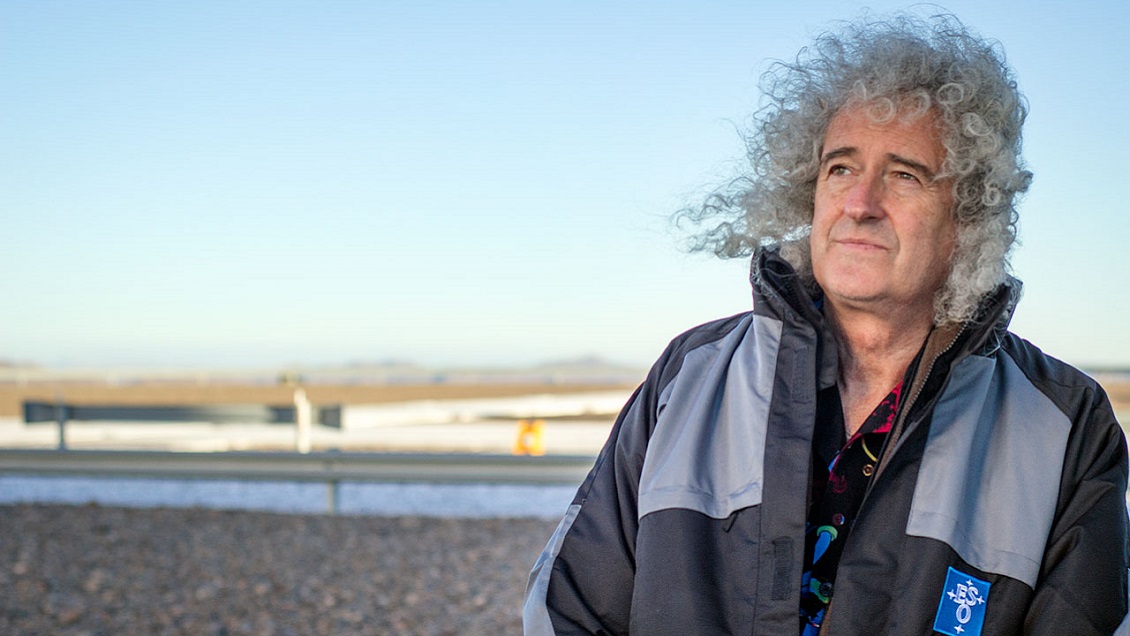 Brian May también disfrutó del eclipse solar