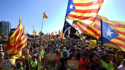  Independentistas catalanes se manifestaron en Francia  