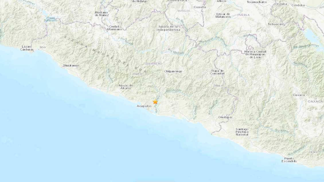 Un sismo sacudió zona cercana a Acapulco