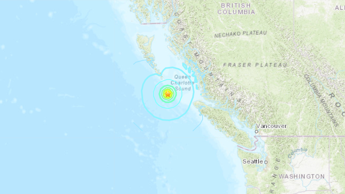 SHOA descarta que sismo en Canadá provoque tsunami en Chile