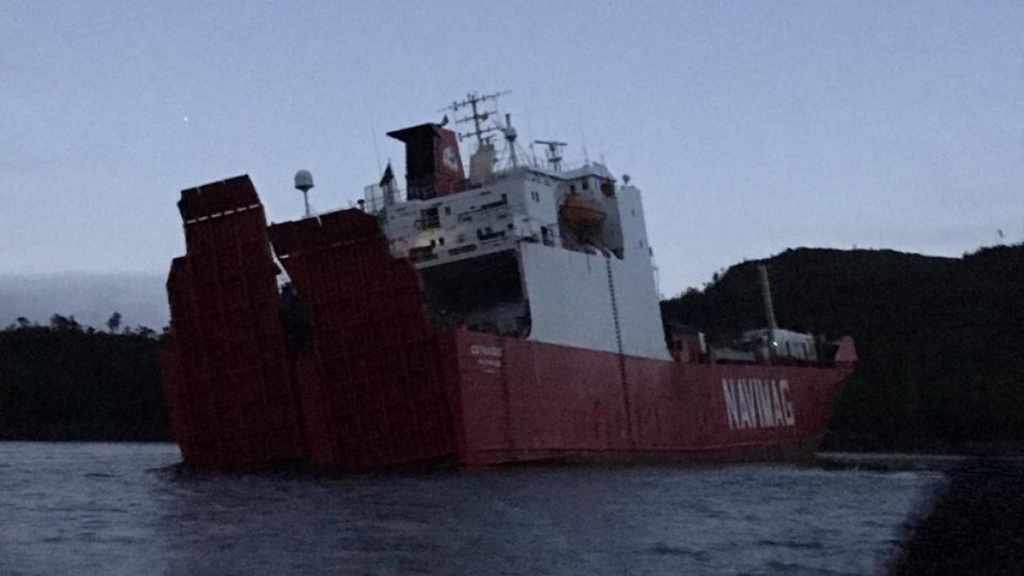 Intentan salvar a animales atrapados en motonave que encalló en Canal Moraleda