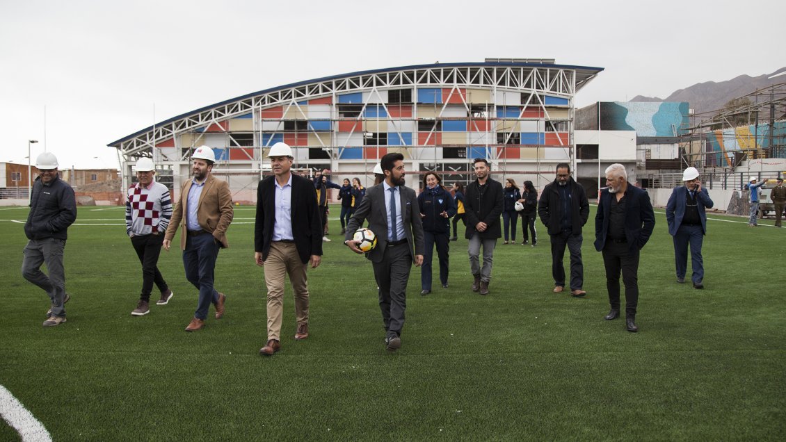 Antofagasta: Obras de Centro Deportivo Escolar Corvallis presentan un 92 por ciento de avance