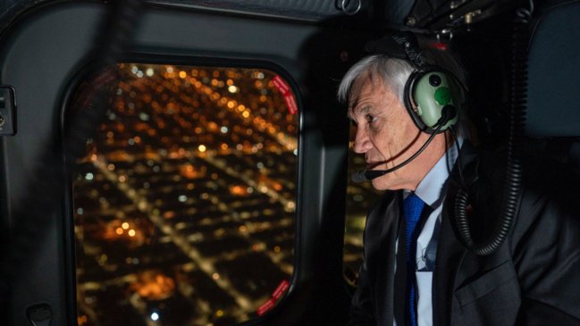 Piñera tras encabezar patrullaje aéreo: 
