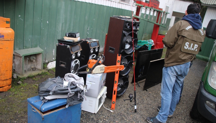 Detienen a siete personas en Panguipulli acusadas de tráfico de droga y robos