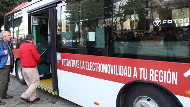 Bus eléctrico recorrió las calles de Chillán para promover la electromovilidad