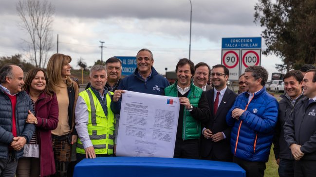 MOP anunció obras de seguridad vial en la Ruta 5 Sur para tramo Talca - Chillán