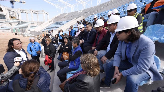 Cores inspeccionan avances en obras del Estadio Tierra de Campeones