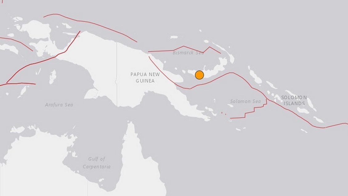 Terremoto de magnitud 6,2 sacudió el este de Papúa Nueva Guinea