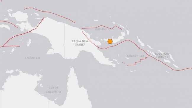 Terremoto de magnitud 6,2 sacudió el este de Papúa Nueva Guinea