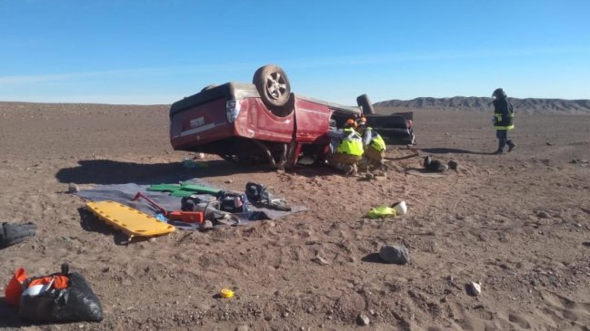 Un fallecido dejó accidente carretero en ruta Pozo Almonte-Huatacondo en Tarapacá