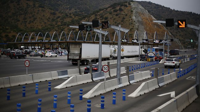 El regreso de vehículos a la capital tras el fin de semana interferiado