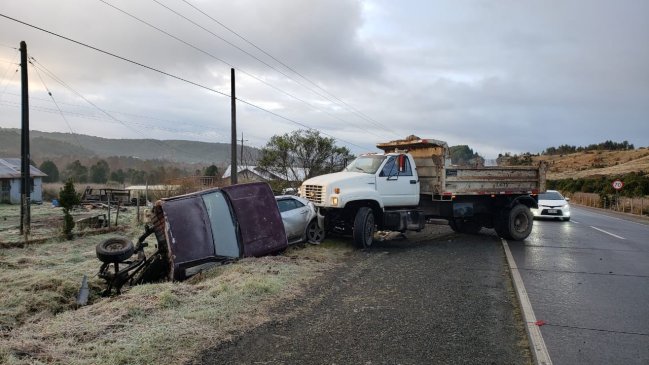 Seis accidentes de tránsito se registraron en Chiloé