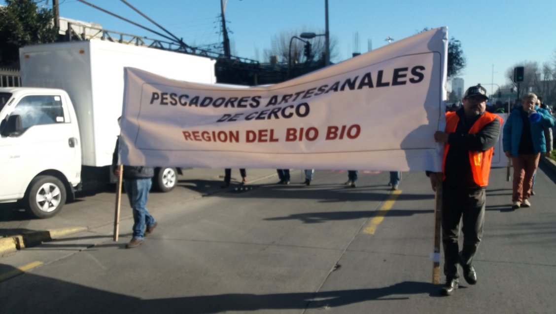 Pescadores industriales se manifiestan por la entrada en vigencia de Ley de la Jibia
