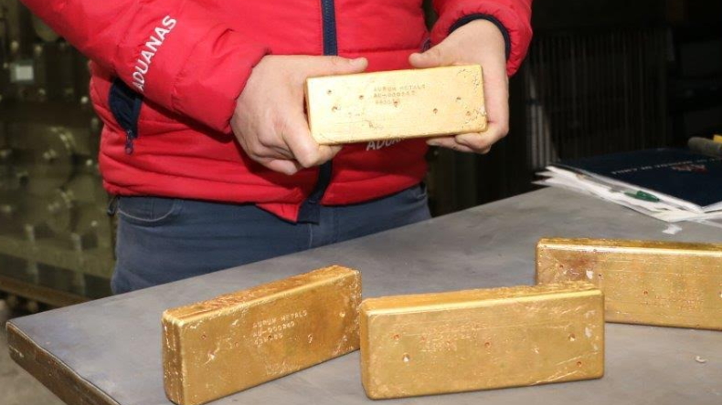 Aduana subastará enormes lingotes de oro en nuestro país