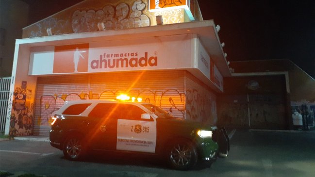 Delincuente fue baleado tras asalto a farmacia en Nuñoa