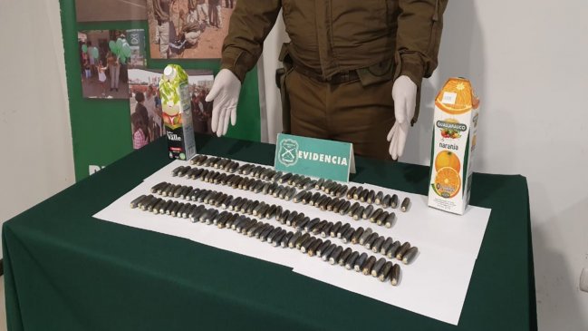 Encuentran 5.000 dosis de cocaína ocultas en jugos naturales