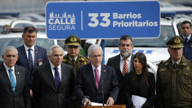 Presidente Piñera lanzó el anunciado plan para intervenir 33 barrios 